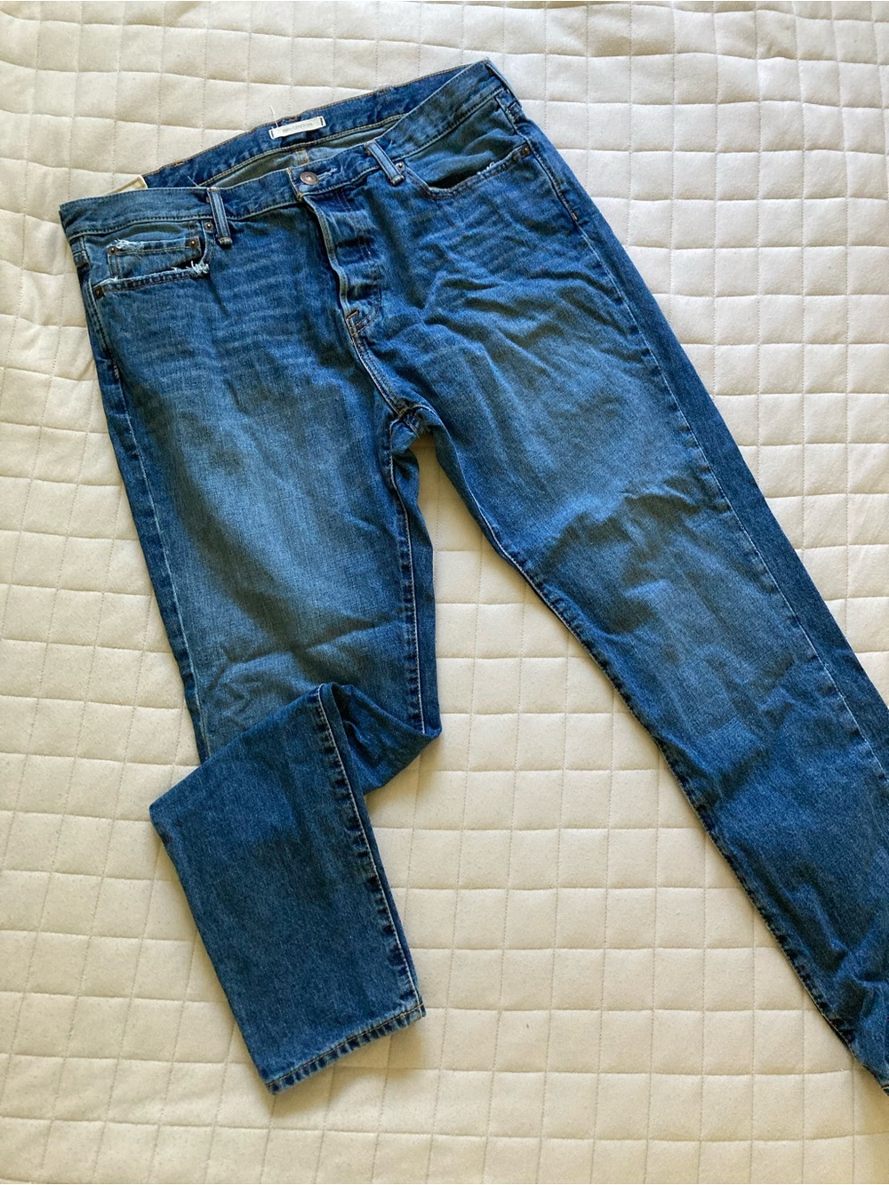 Abercrombie & Fitch Men's Slim Straight Blue Jeans